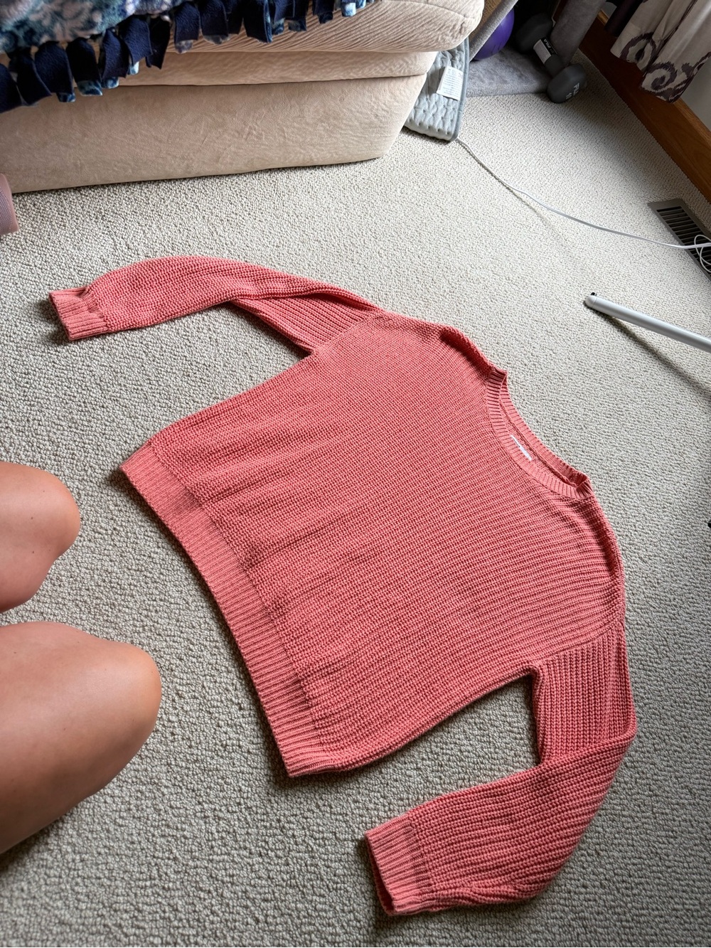 Women’s Sonoma Coral Knit Crewneck Sweater